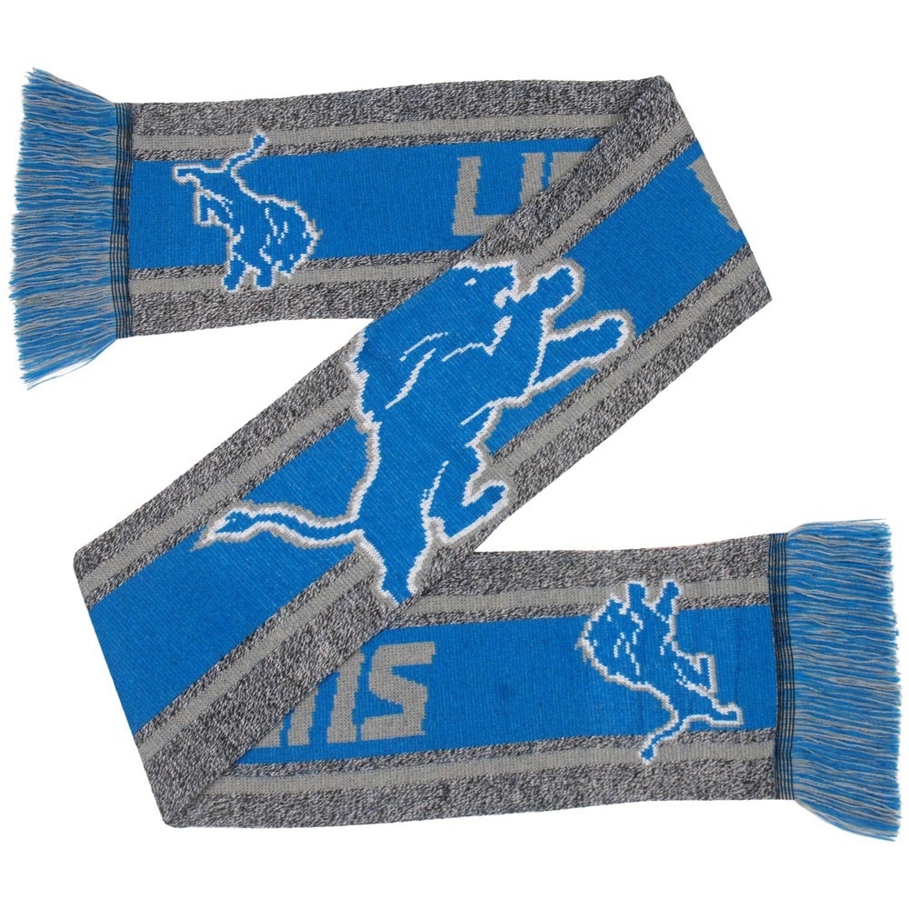 Detroit Lions Gray Big Logo Scarf